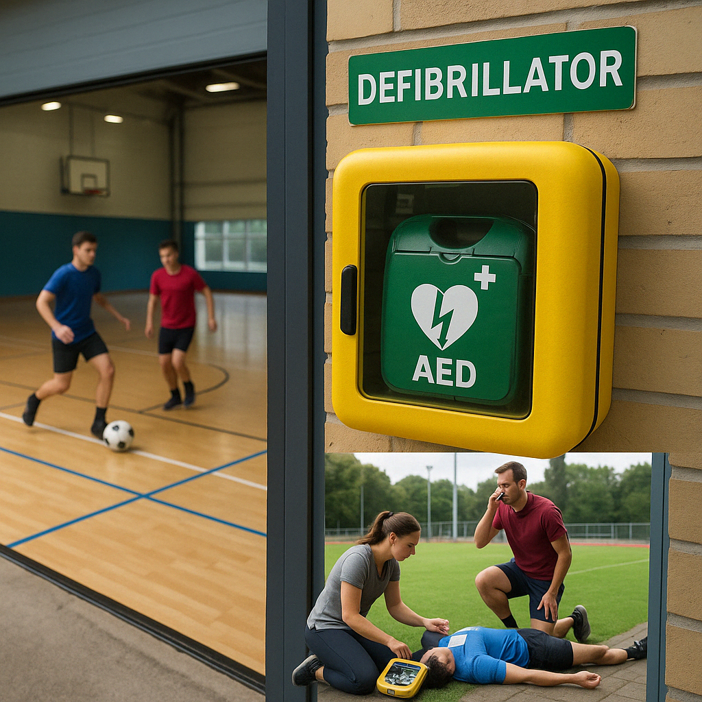 KI generiertes Bild zum Thema Ausstattung mit Defibrillatoren